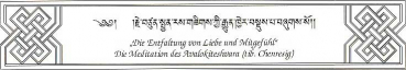 Avalokitesvara Meditation (Tibetisches Format)