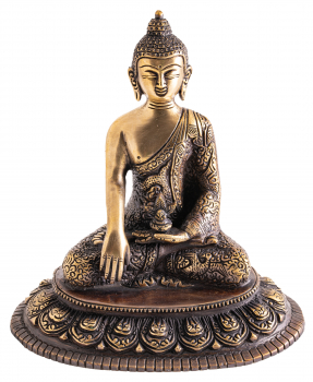 Buddha Shakyamuni Messing antik Style