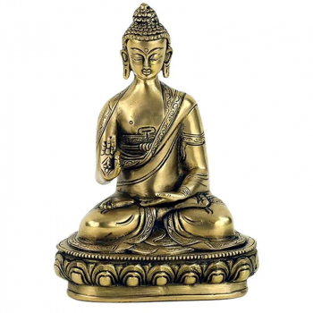 Buddha Statue mit Mudra der Lehre
