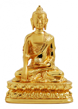Buddha Sakyamuni Mini Statue vergoldet