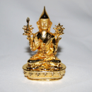 Tsongkhapa Langlebens Mini Statue vergoldet