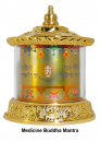 Medizinbuddha Tisch Gebetsmühle
