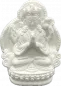 Preview: Chenrezig (Avalokiteshvara, liebevolle Augen), Tsatsa, 5,5 cm, weiß