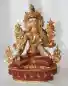 Preview: Weiße Tara Statue 21 cm teilvergoldet