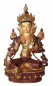 Preview: Grüne Tara Statue 32 cm teilvergoldet
