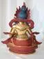 Preview: Yellow Dzambala Statue halfgold 23 cm