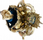 Preview: Vajrasattva mit Gefährtin Statue 23 cm teilvergoldet
