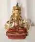 Preview: Vajrasattva Statue 21cm teilvergoldet