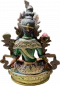 Preview: Handbemalte Grüne Tara Statue