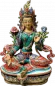 Preview: Handbemalte Grüne Tara Statue