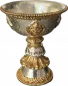 Preview: Offerbowl Set with Butterlamp with Stand gold/silber plated