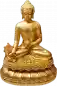Preview: Medicine Buddha gold plated 10 cm