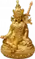 Preview: Padmasambhava Statue gold plated 10 cm
