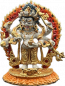 Preview: white mahakala statue copper coloured 10 cm