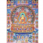 Preview: Sakyamuni Buddha mit 35 Buddhas Thangka Reproduktion