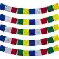 Preview: Tibetische Gebetsfahnen 5er Set (Englisch)