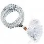 Preview: Mala Rock Crystal AA quality 108 beads with bag 7mm
