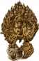 Preview: Kalachakra Statue 14 cm vergoldet