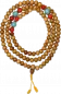 Preview: Sandelwood Mala with Blue and red Stone 108 Beads 8mm