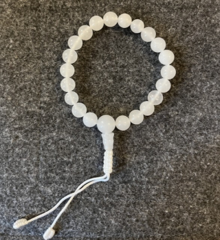 Moon Stone Hand Mala 8mm