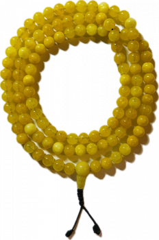 Onyx gelb Mala 108 Perlen 8mm