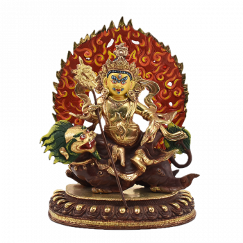 Vaisravana Statue 8 Inch halfgold