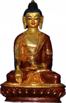 Buddha Sakyamuni 6 Inch half-gold