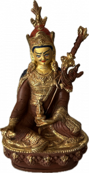 Padmasambhava Statue 14 cm teilvergoldet