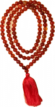 Karneol Mala 1A-Qualität 108 Perlen - 8mm