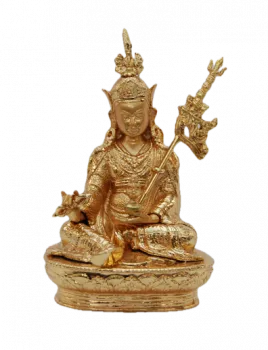 Padmasambhava Mini Statue vergoldet
