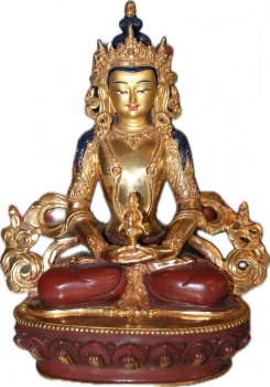 Buddha Amitayus 8 Inch halfgold