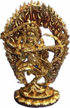 Kurukulle Statue 7 Inch Fullgold
