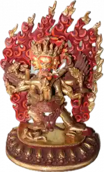 Vajrakilaya 24 cm teilvergoldet