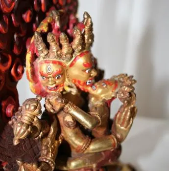 Vajrakilaya 24 cm teilvergoldet