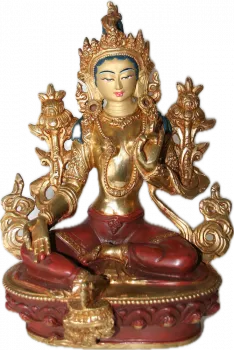 Green Tara Statue 8 Inch