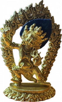 Vajrapani Statue 8 cm vergoldet