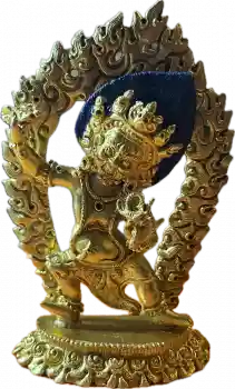 Vajrapani Statue 8 cm vergoldet