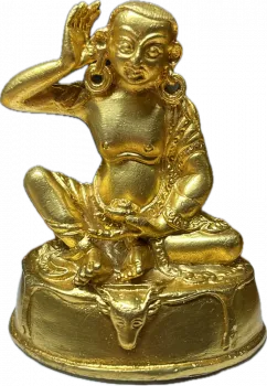 Milarepa Statue 3 Inch gold plated