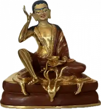 Milarepa Statue (7,5 Inch) halfgold