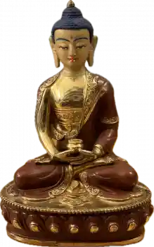 Amitabha Statue 20 cm teilvergoldet