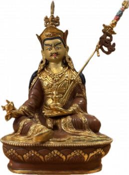 Padmasambhava Statue 22 cm teilvergoldet