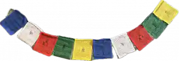 Peace Prayerflags - Tibetische Gebetsfahnen für Frieden 5er Packung