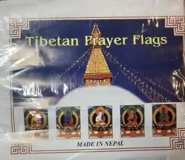 Peace Prayerflags - Tibetische Gebetsfahnen für Frieden 5er Packung