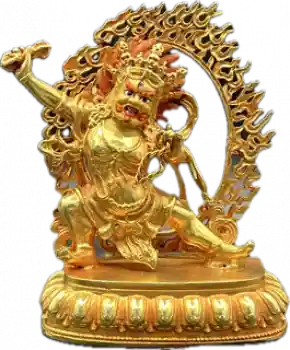 Vajrapani Statue 7 cm mit Gesichtsbemalung