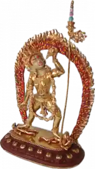 Vajrayogini Statue 19 cm Vollvergoldet