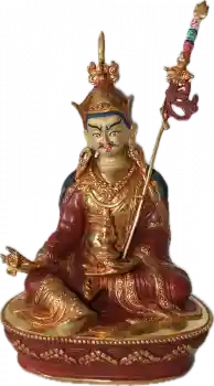 Padmasambhava Statue 22 cm teilvergoldet