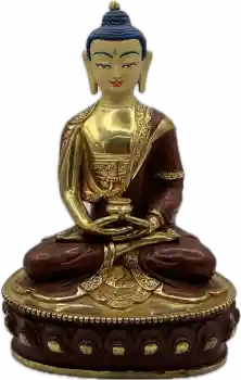 Amitabha Statue 20 cm teilvergoldet