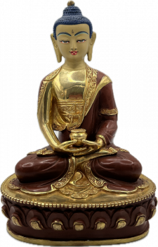 Amitabha Statue 20 cm teilvergoldet