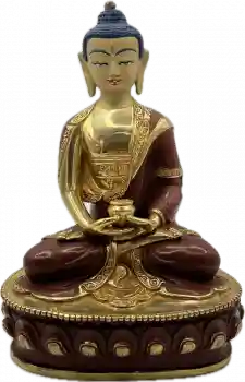 Amitabha Statue 20 cm teilvergoldet