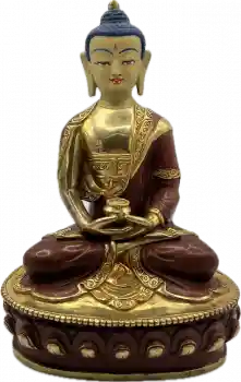 Amitabha Statue 20 cm teilvergoldet